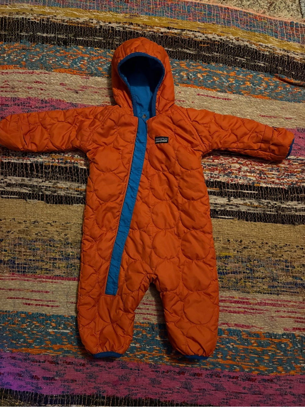 Patagonia reversible Quilted Hooded Baby insulated suit for cold weather & snow